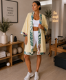 Reversible Linen Kimono