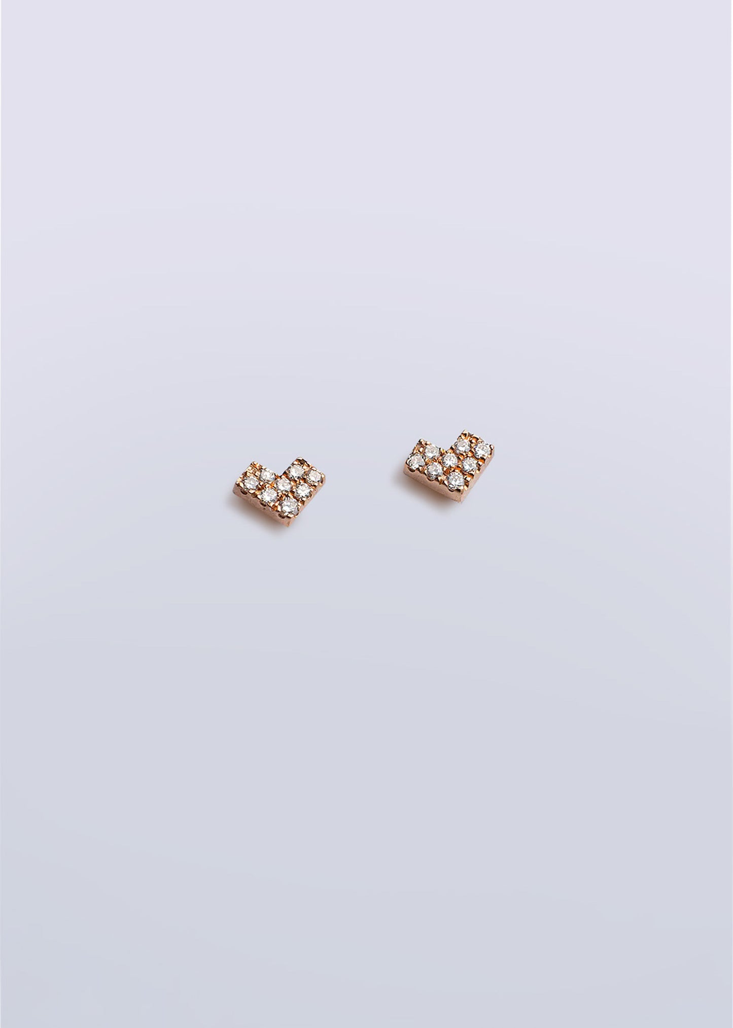 Diamond Heart Earrings